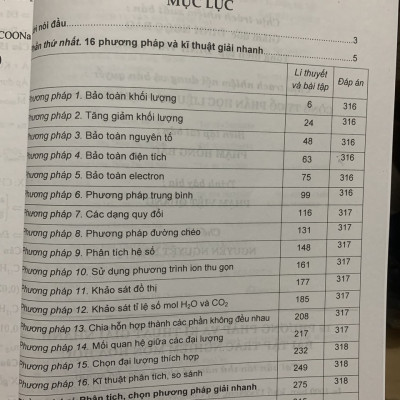 16 Phương Pháp Và Kĩ Thuật Giải Nhanh Bài Tập Trắc Nghiệm Môn Hoá Học