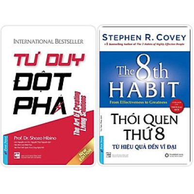 Sách - Combo Bìa cứng Tư duy đột phá + Thói quen thứ 8 - FirstNews