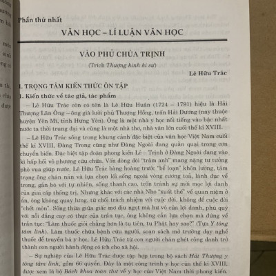Hướng dẫn trọng tâm ôn tập và phương pháp làm các dạng đề môn Ngữ Văn 11-12 Tập 1
