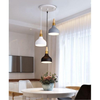 Đèn thả bàn ăn KATANA phong thái Bắc Âu, đèn thả phòng tiếp khách thời thượng kèm bóng LED chuyên dụng