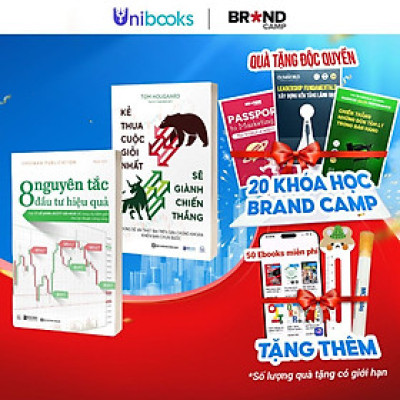 Sách - Combo Đầu Tư Chứng Khoán: Kẻ Thua Cuộc Giỏi Nhất Sẽ Giành Chiến Thắng, 8 Nguyên Tắc Đầu Tư Hiệu Quả