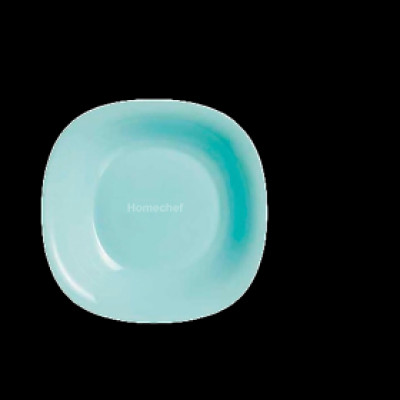 Đĩa (dĩa) thủy tinh sâu lòng Luminarc Carine 21cm xanh ngọc, dùng lò vi sóng, sản xuất Pháp - P4251