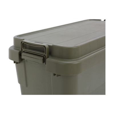 Thùng lưu trữ, hộp đựng đồ đa năng bằng nhựa PP cao cấp 65L HULKER NEW màu Xanh quận đội | Index Living Mall