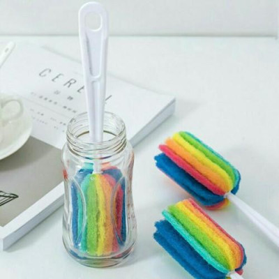 DỤNG CỤ CÂY CỌ RỬA LY, CỐC CHÉN UỐNG NƯỚC BÌNH SỮA TIỆN DỤNG 7 MÀU