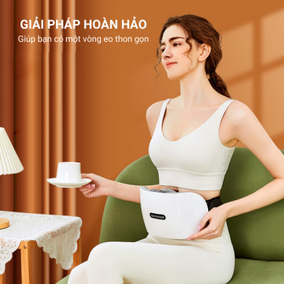 ￼Đai Massage Bụng Bi Đá Kết Hợp Hồng Ngoại Hỗ Trợ Giảm Mỡ Bụng Xoa Bóp Cổ Vai Gáy Lưng Đùi BH 1 năm - Podi92