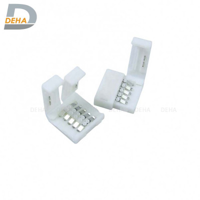 Đầu nối thẳng 4 chân cho led dây dán 5050 RGB đổi màu connector 4P pin 10 mm trang trí dán tường thạch cao, cây máy tính, màn hình, ti vi, TV, Gaming, Tiktok dán tường, chống nước bền đẹp- Chính hãng DEHA