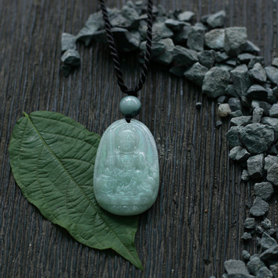 Văn Thù Bồ Tát Đá Cẩm Thạch (Trung : 3 x 2.3 cm) Ngọc Quý Gemstones MD15