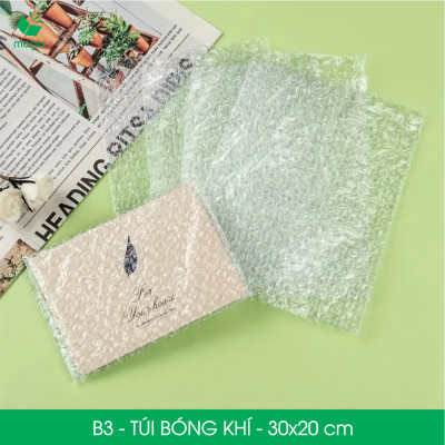 B3 - 30x20 cm - 25 Túi bóng khí chống sốc đóng hàng - Túi gói hàng, bọc chống sốc, xốp chống sốc