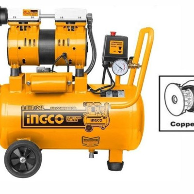 MÁY NÉN KHÍ KHÔNG DẦU 600W 24L INGCO ACS175241T - HÀNG CHÍNH HÃNG