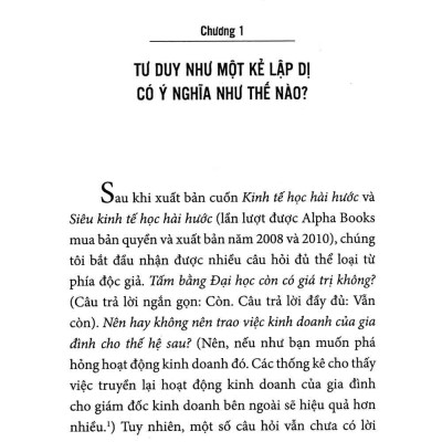 Tư Duy Như Một Kẻ Lập Dị - Think Like A Freak (Tái Bản 2022)