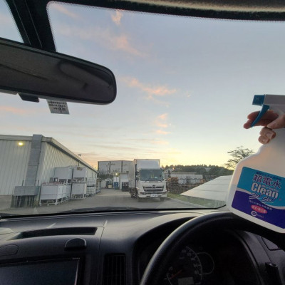 Chai xịt Khử mùi ô tô Clean Shu! Shu! 500mL nước ion kiềm tẩy rửa, diệt khuẩn từ Nhật Bản