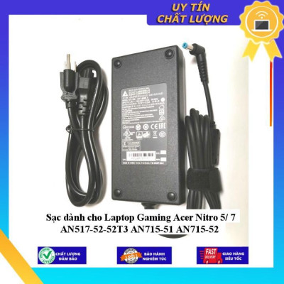 Sạc dùng cho Laptop Gaming Acer Nitro 5/ 7 AN517-52-52T3 AN715-51 AN715-52 - Hàng Nhập Khẩu New Seal