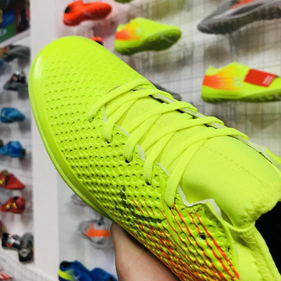 Giày bóng đá phủi thể thao cổ thun xanh lá cao cấp 2022_2023