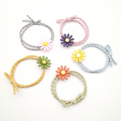 Chun tóc, Dây buộc tóc đính hoa cúc nhiều màu - hottrend