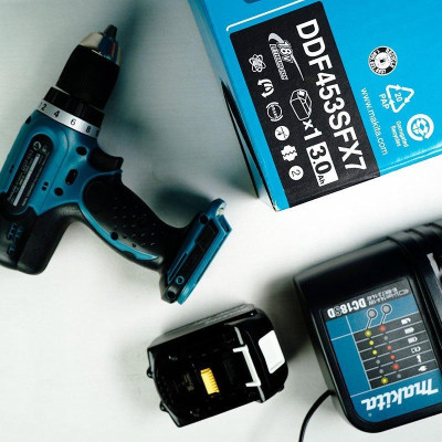 MÁY KHOAN VẶN VÍT 18V  (27N.M /42N.M) MAKITA DDF453SFX7 (01 SẠC NHANH 18V. – 01 PIN 18V/ 3.0AH.) - HÀNG CHÍNH HÃNG