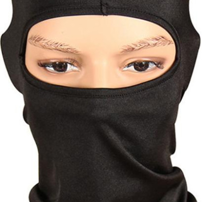 Combo Khăn trùm đầu Ninja Fullface + Găng Tay Chống Nắng Xỏ Ngón màu đen
