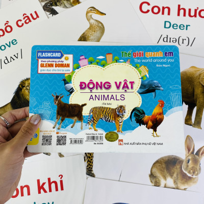 Sách - Flashcard Thế giới quanh em - Giáo dục theo phương pháp Glenn Doman