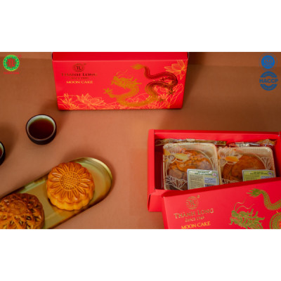 Hộp Bánh Trung Thu 2 bánh 1 trứng 150g - Combo Super A1 - Thành Long (300g) - VIỆT NAM