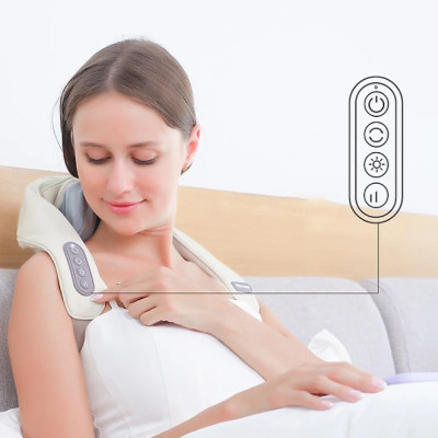 Máy Massage Cổ Vai Gáy Cao Cấp, Máy Mát Xa Đa Năng Mô Phỏng Xoa Bóp Giảm Đau Nhức Thư Giãn Hiệu Quả Hơn Súng Massage