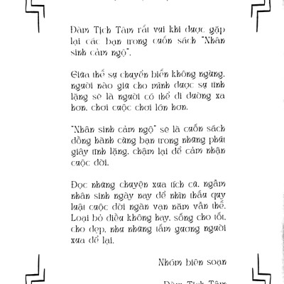 Nhân Sinh Cảm Ngộ (SB)