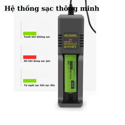 Bộ sạc pin MS-5D81H tự ngắt khi pin đầy cho pin 18650, 2A, 3A, pin 18500, 26650, 14500 và 16340