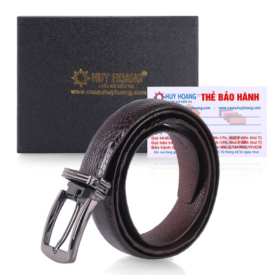 Thắt Lưng Nữ Da Đà Điểu Huy Hoàng HT5402 - Nâu Đất