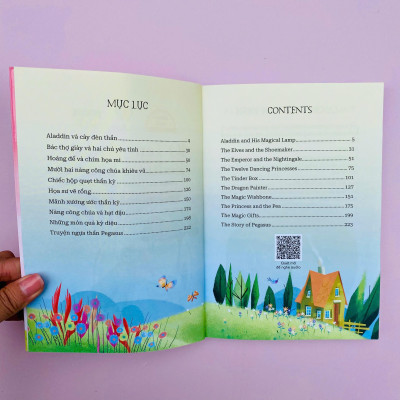 Sách - 10 Ten-Minutes Bedtime Stories - 10 Phút Đọc Truyện Trước Giờ Đi Ngủ - Folktales - Truyện Dân Gian - Song Ngữ Việt-Anh