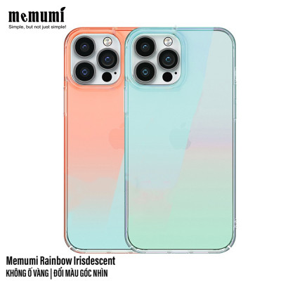 Ốp lưng chống sốc đổi màu cho iPhone 13 Pro hiệu Memumi Rainbow Iridescent Case thiết kế mặt lưng đổi màu theo góc nhìn, chống sốc cực tốt, chất liệu cao cấp - hàng nhập khẩu