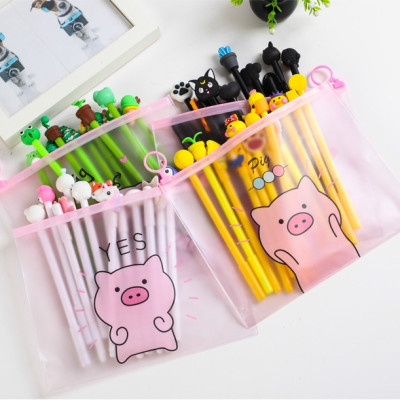 Túi zip đựng bút bóp viết heo hồng cute pig pig nhiều mẫu
