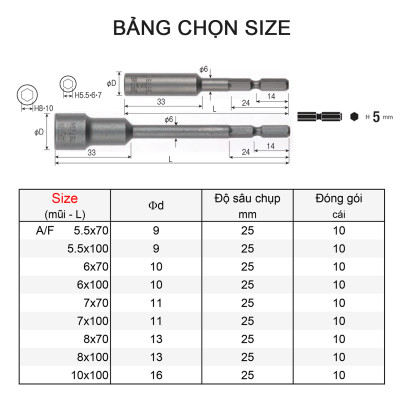 Đầu vặn bulong No.B44 - Vessel (Nhật Bản)