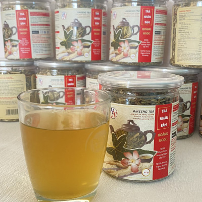 [Date xa] Trà nhân sâm hũ 100g - Hoang Ngoc Global