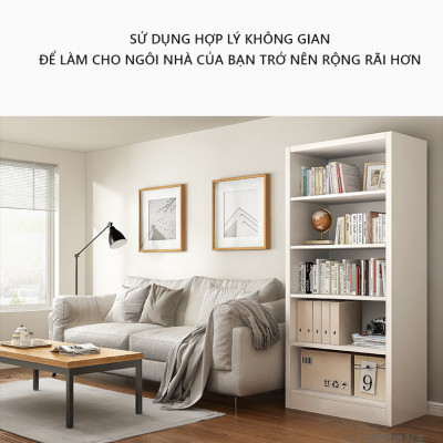 Kệ sách gỗ đa năng để sàn gỗ MDF phủ melamin cao cấp thương hiệu IGA - GP250