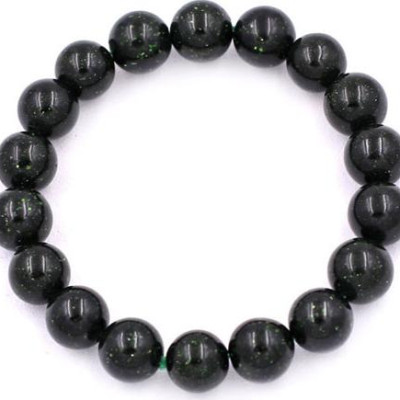 Vòng chuỗi đeo tay Đá Lục Sa Size 10 ly - hợp mệnh Hỏa, mệnh Mộc