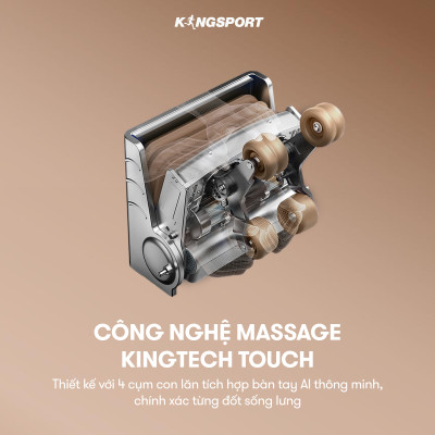 CHỈ GIAO MIỀN BẮC | Ghế massage toàn thân KINGSPORT G9 công nghệ làm ấm Warmtech, 5 bài tập massage tự động thiết lập sẵn