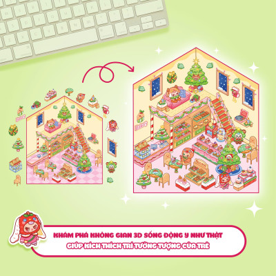 Sách - Bóc Dán 3D - Tiệm Bánh Baby Three