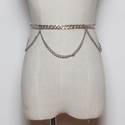 Dây nịt thắt lưng nam nữ dạng xích bản to ấn tượng