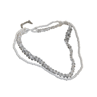 Dây chuyền vòng cổ hạt cườm trong suốt lấp lánh blink blink phong cách Hàn Quốc sang chảnh ấn tượng phong cách hot girl