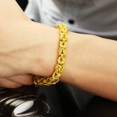 Lắc tay nam mạ 24k khóa đầu rồng S115