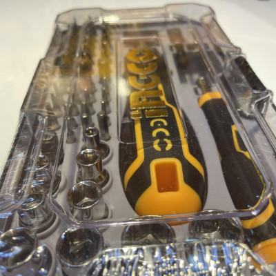 BỘ TUỐC NƠ VÍT ĐA NĂNG 55 CHI TIẾT INGCO HKSDB0558 - HÀNG CHÍNH HÃNG