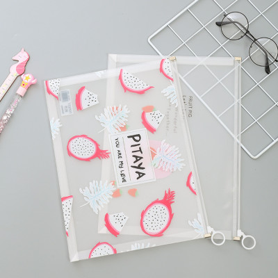 Túi zip A4 đựng file cho học sinh sinh viên nv văn phòng họa tiết dễ thương