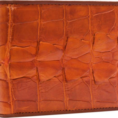 Bộ Ví & Thắt Lưng Nam Da Cá Sấu Gai Đuôi Huy Hoàng HT2209-HT4212 (23 x 11,5 cm) - Vàng