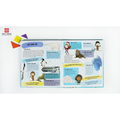 Sách - Khám Phá Các Châu Lục Và Đại Dương Qua Bảy Tấm Bản Đồ Mở Rộng - Đinh Tị Books