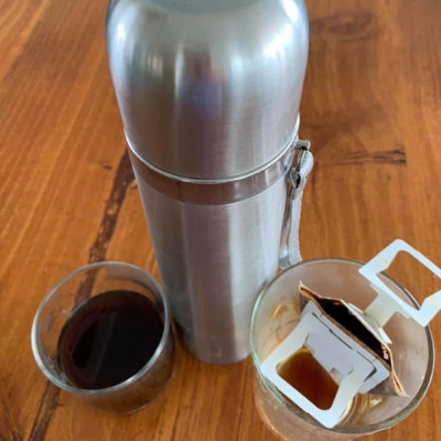 Combo 4 hộp Cà phê túi lọc hiệu Darlac Café Hộp 150g (10 túi ) - Tặng bình giữ nhiệt và ly thủy tinh cao cấp