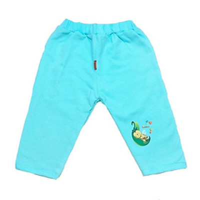 Sơ sinh-Quần màu nỉ dài Cotton 2 lớp BABIBOO - BB67