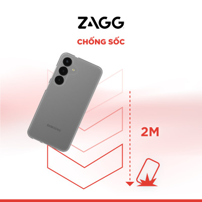 Ốp lưng bảo vệ ZAGG dành cho Samsung S25 Ultra chống ố vàng, va đập và trầy xước, ZAGG Crystal Palace Lite_ Hàng Chính Hãng