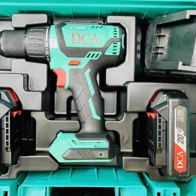 MÁY KHOAN BÚA KHÔNG CHỔI THAN DÙNG PIN 20V/2.0AHX2 DCA ADJZ05-13AM - HÀNG CHÍNH HÃNG