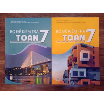 ` Sách - Combo Bộ đề kiểm tra toán 7 - tập 1 + 2 ( theo chương trình giáo dục phổ thông 2018 )