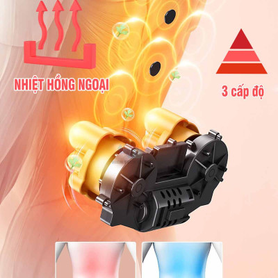 Gối Massage Kiêm Tựa Lưng LeerKang LEK-618-1 massage toàn thân 8D có hồng ngoại 3 cấp độ, mát xa rung tùy chỉnh, 5 chế độ xoa bóp đảo, hàng chính hãng