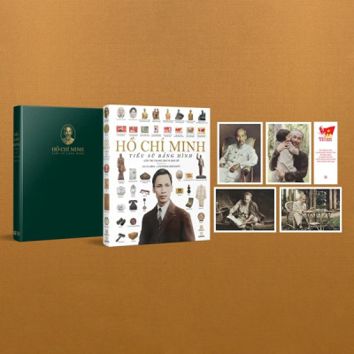 Hồ Chí Minh - Tiểu Sử Bằng Hình - Bìa Cứng - Tặng Kèm 1 Bookmark + 4 Postcard