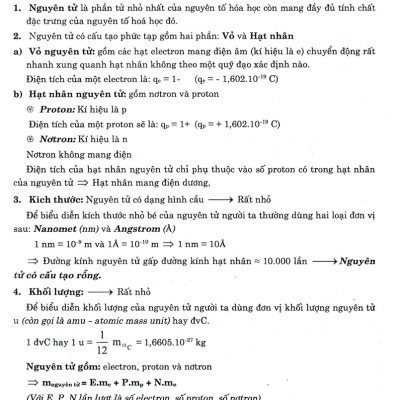 Trọng Tâm Kiến Thức Hóa Học 10 (Biên Soạn Theo Chương Trình GDPT Mới) - HA